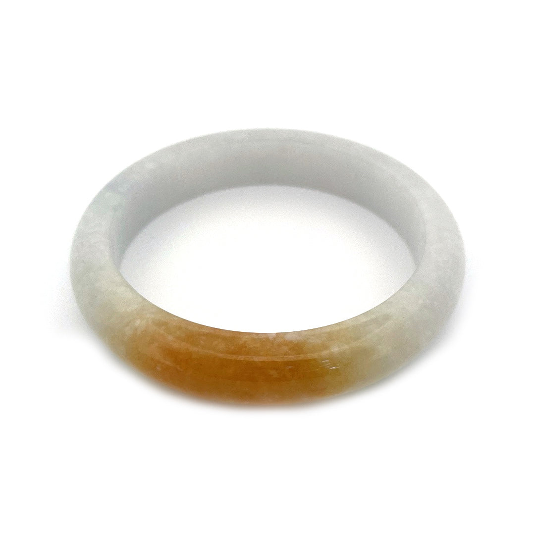 Mu Na Gold Jade Bangle