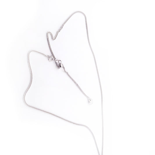 Adjustable Necklace - White Gold