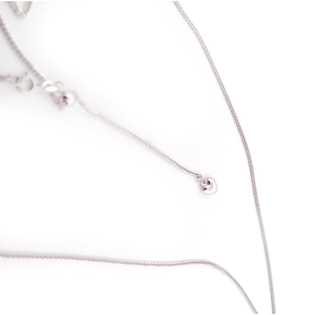 Adjustable Necklace - White Gold