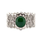 Round Jadiete Jade Ring