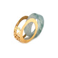 Green Floral - Yellow Gold