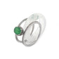 White Ice Jadiete Jade Ring