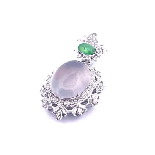 Light Purple Oval Jade