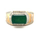 Rectangle Green Jade Stone