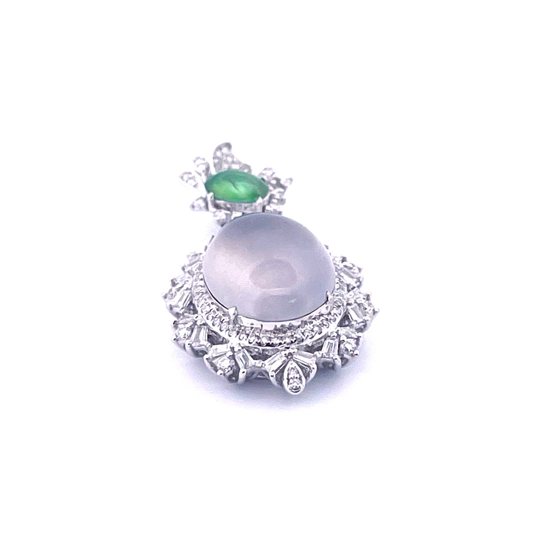 Light Purple Oval Jade